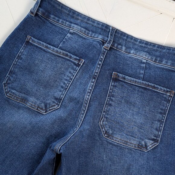 KUT FROM THE KLOTH Sz 8 Meg Wide Leg Cropped Jeans - Picture 7 of 14